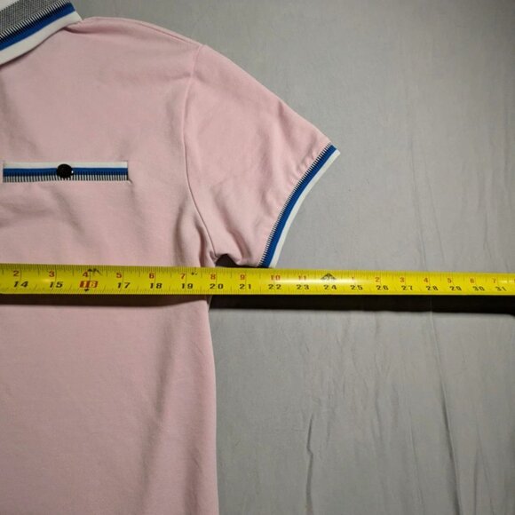 Scott James Men's Large Polo Shirt Pink - Picture 6 of 6